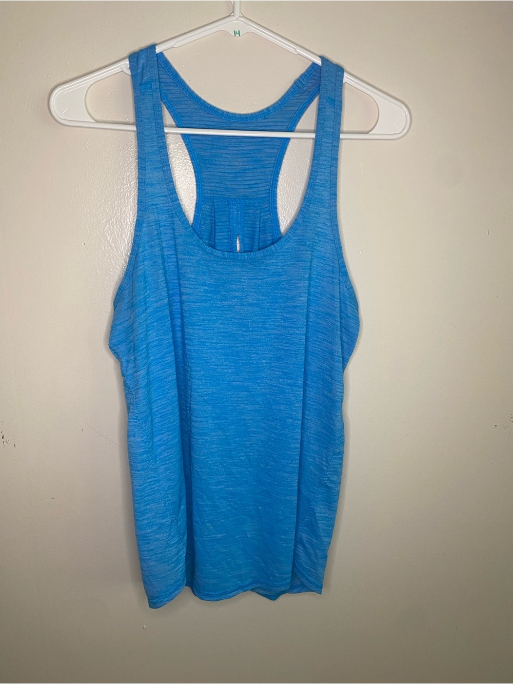 lululemon athletica Heathered Sky Blue Racerback Tank Size 6?